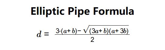 Elliptic Pipe to Round Pipe Formula