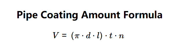 Pipe Coating Amount Formula